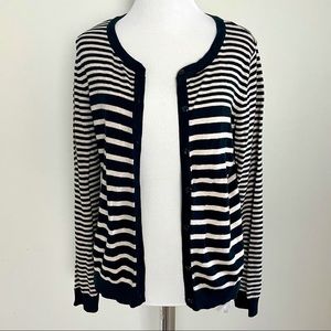 H&M Striped Long Sleeve Cardigan, Size Small